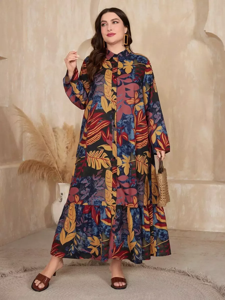 Plus izmēra daudzkrāsaina kreklkleita, lielie izmēri i-veikalā jandase.lv