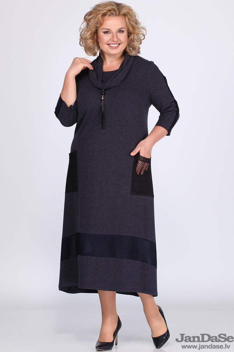 Kleita ar kabatām, lielie izmēri i-veikalā jandase.lv