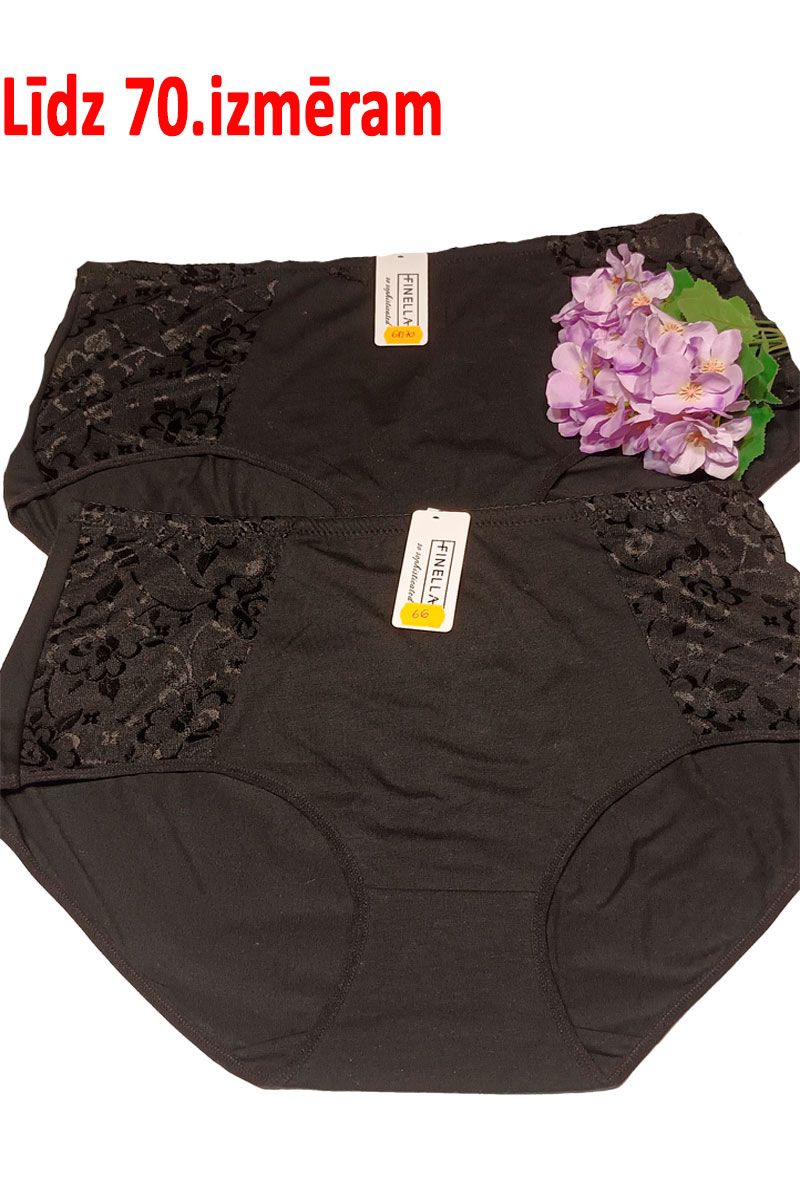Melnas, skaistas sieviešu apakšbiksītes, lielie izmēri i-veikalā jandase.lv