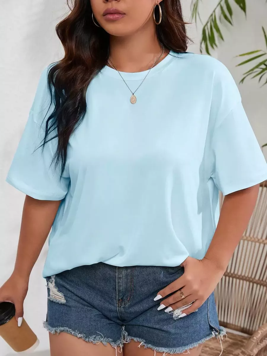 Debeszils sieviešu kokvilnas tops, lielie izmēri i-veikalā jandase.lv