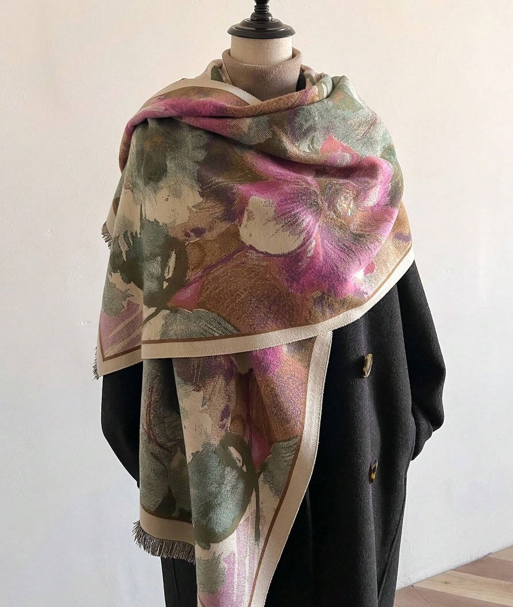 Lieliska krāsaina šalle, lielie izmēri i-veikalā jandase.lv