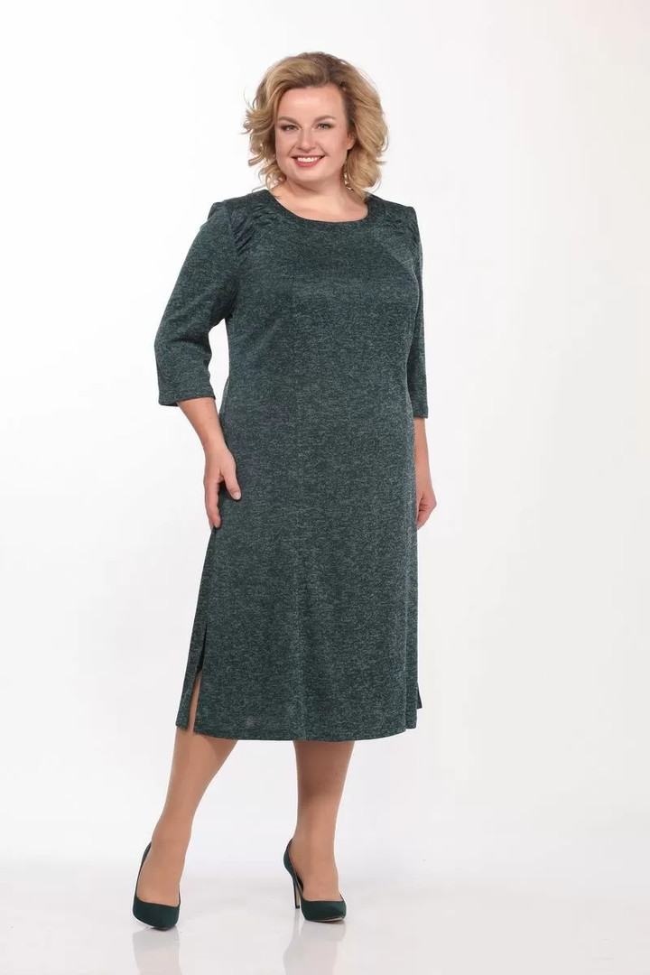 NAV PIEEJAMS | Недоступен | Out Of Stock Pelēka kleita ar šķēlumu, lielie izmēri i-veikalā jandase.lv