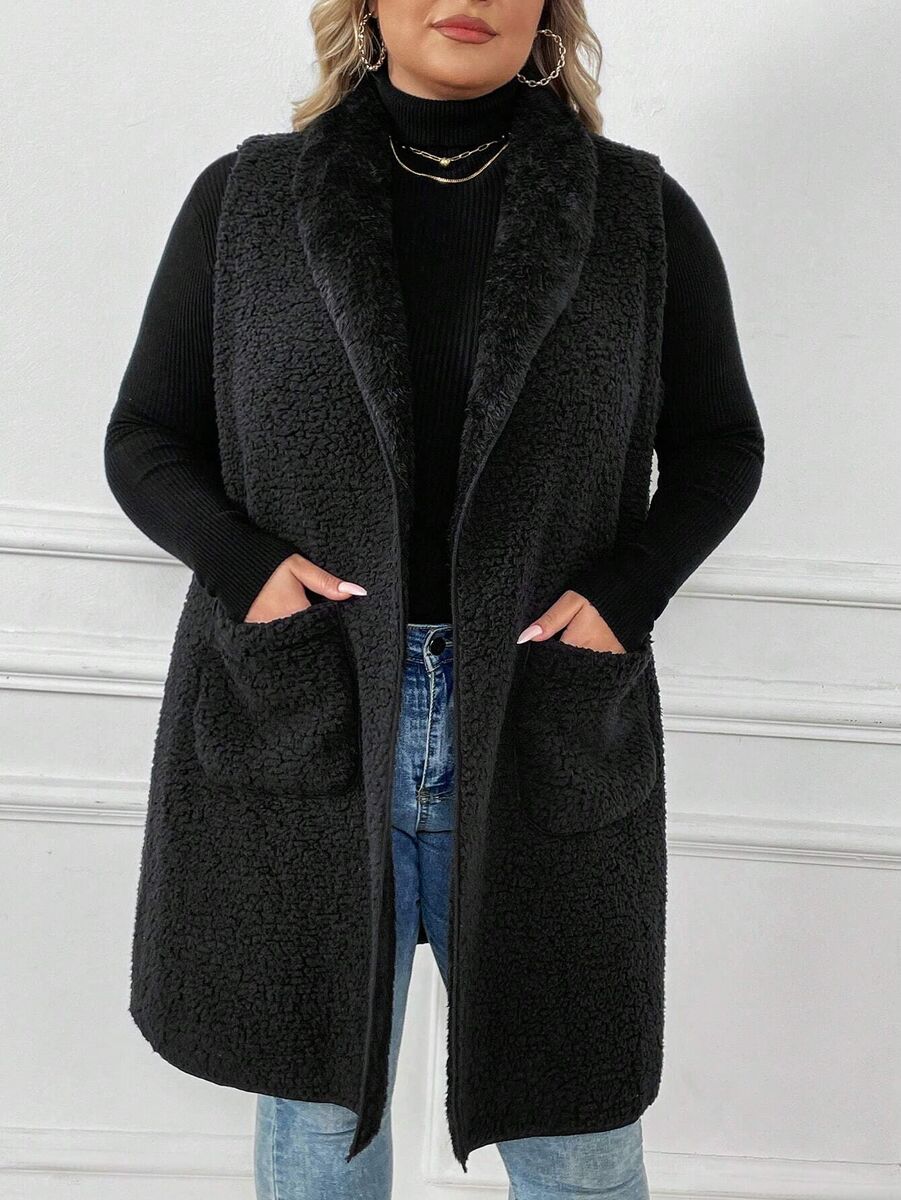 Silta un mīksta Teddy veste, lielie izmēri i-veikalā jandase.lv