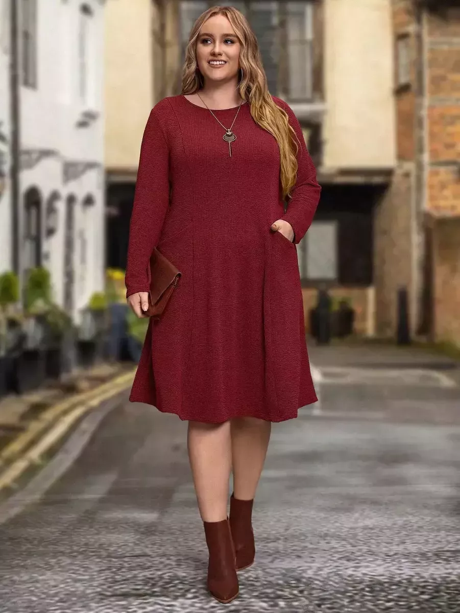 Bordo kleita ar kabatu sānos (izs.05.11.), lielie izmēri i-veikalā jandase.lv