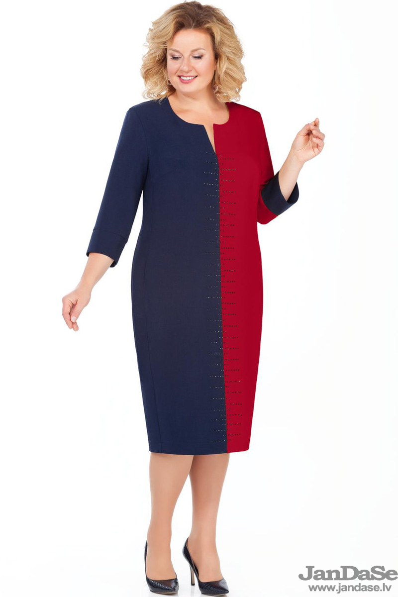 Divkrāsaina kleita, lielie izmēri i-veikalā jandase.lv