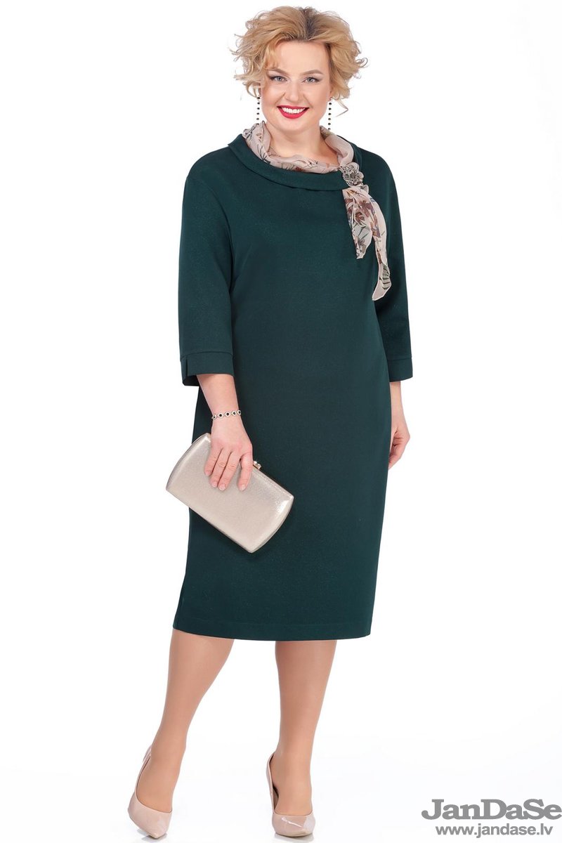 Koša kleita ar šallīti, lielie izmēri i-veikalā jandase.lv