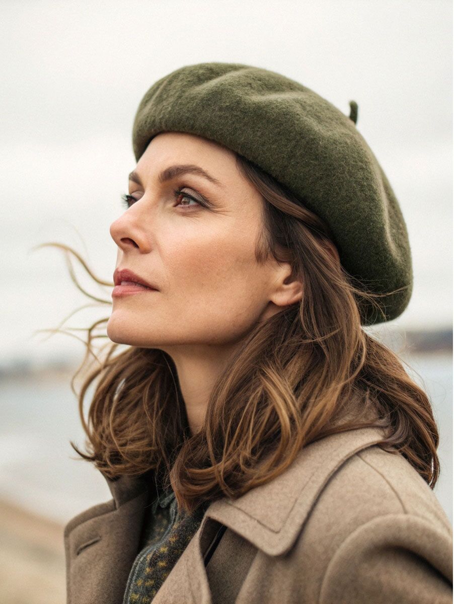 Berete meža zaļā tonī, lielie izmēri i-veikalā jandase.lv