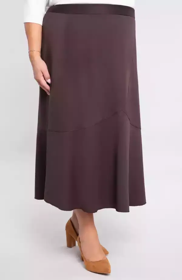 Brūni svārki, lielie izmēri i-veikalā jandase.lv